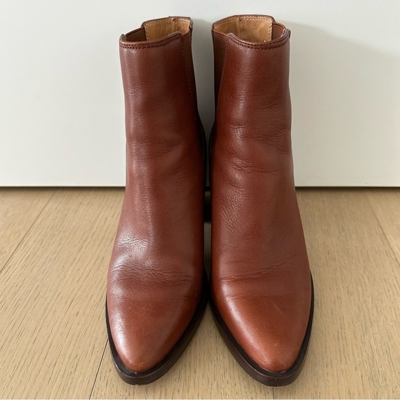 Madewell Elspeth Chelsea Heel Boot | Apple Butter Medium Brown Preloved - Picture 3 of 12